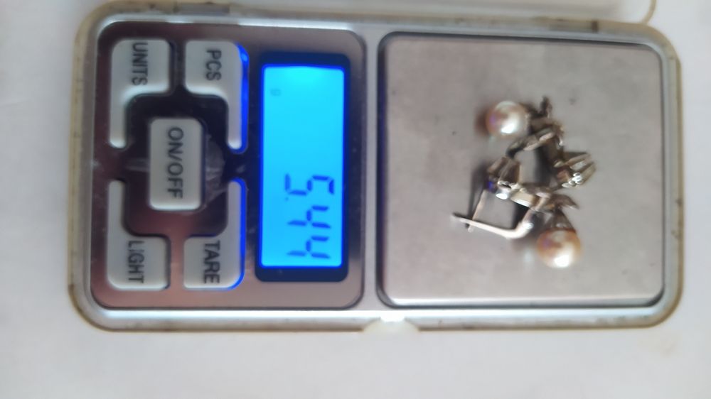 Brincos de ouro branco