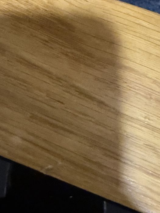 Mesa de Centro de Sala de Estar em Madeira Maciça com Vidro Preto Novo