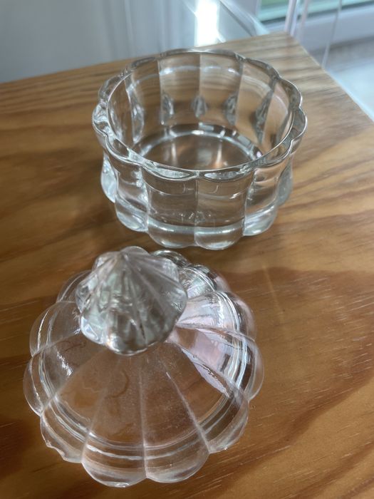Pote decorativo de vidro