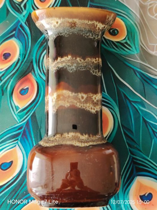 Wazon kamionka. Tygrysek W-101,  Stan idealny. Porcelit szkliwiony.