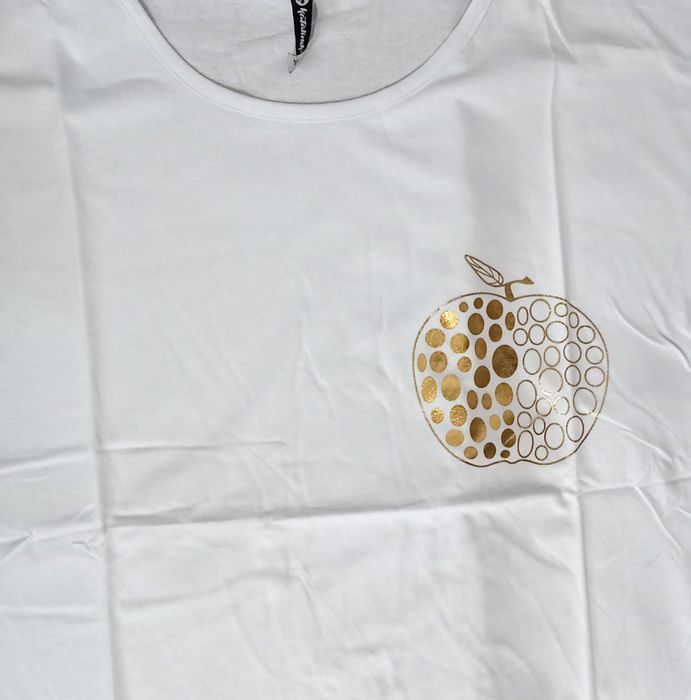 Damski T-shirt ze złotym jabłuszkiem rozmiar 2xl