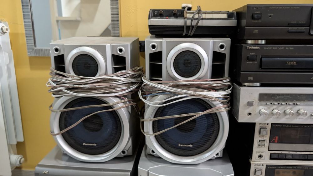 Zestaw sprzętu unitra JVC Technics po 35 zł sztuka tylko zestaw