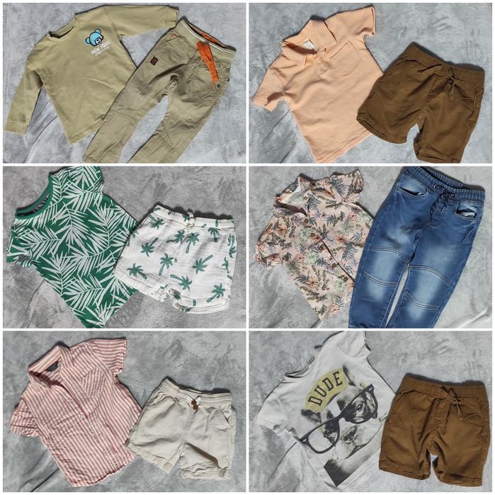 92-98 mega paka synek lato spodenki koszulki Spiderman Next H&M