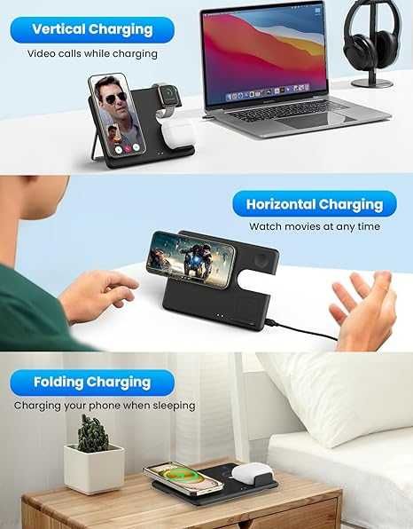 JoyGeek MagSafe ładowarka indukcyjna 3 w 1  Iphone 525