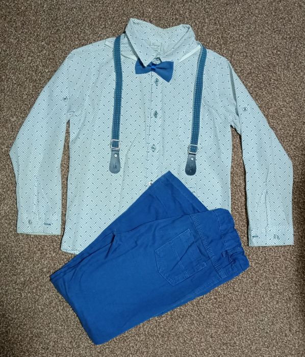 Костюм джентельмена на 8 років сорочка джинси бабочка підтяжки