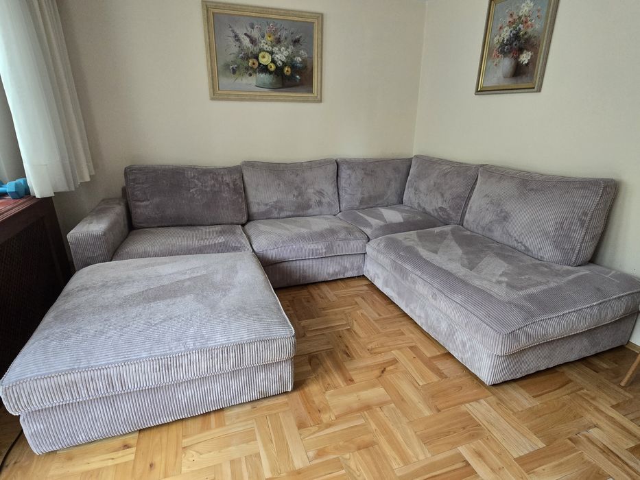 Narożnik szary 3m kanapa / sofa