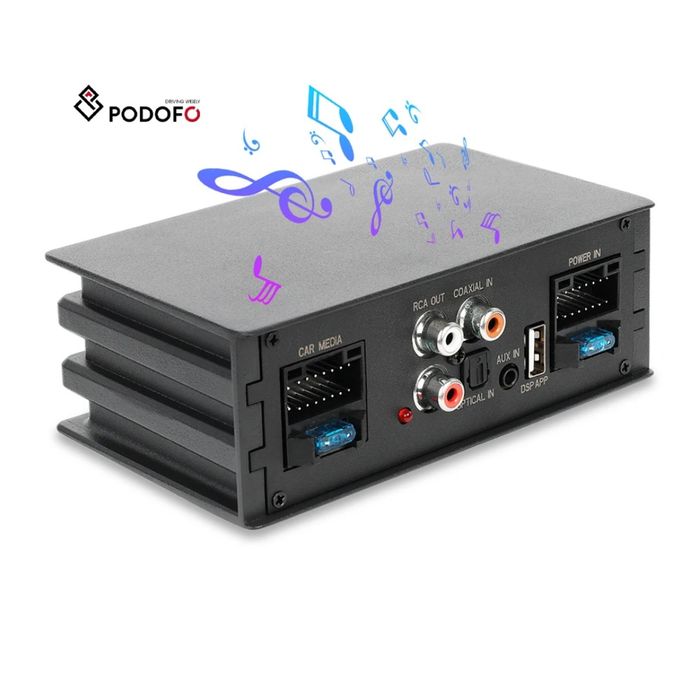 Amplificador de potência para carro DSP 4 canais com controlo por APP