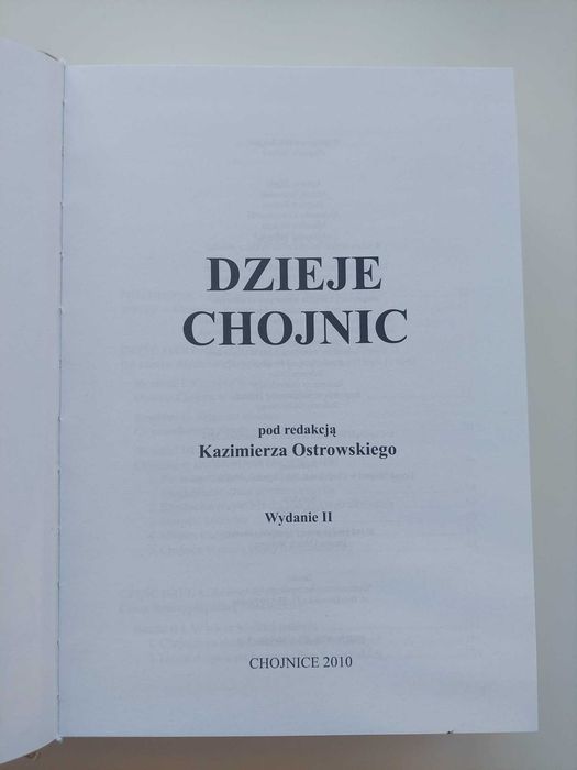 Książka "Dzieje Chojnic"