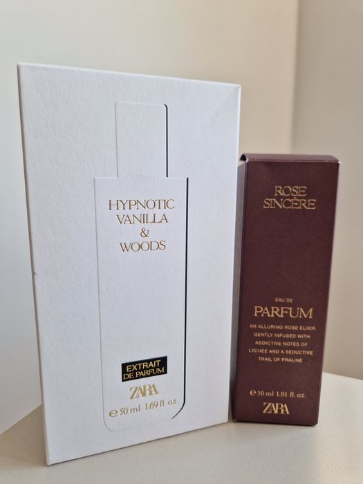 Zara Hypnotic Vanilla & Woods + Rose Sincere