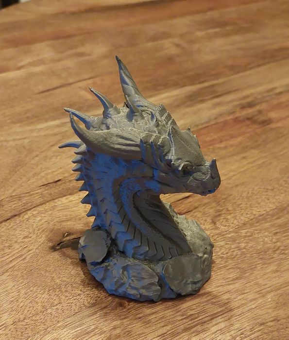 Cabeça de Dragão Decorativa