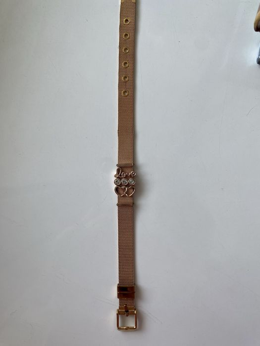 Браслет кольору рожеве золото, не чорніє