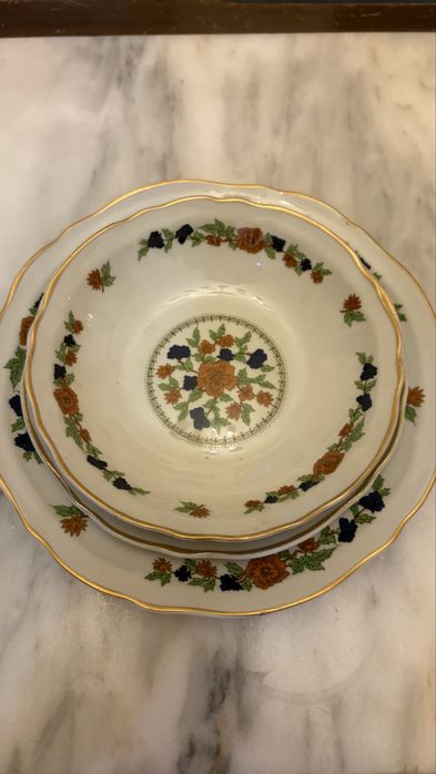 Conjunto de 4 pecas de loiça de coimbra