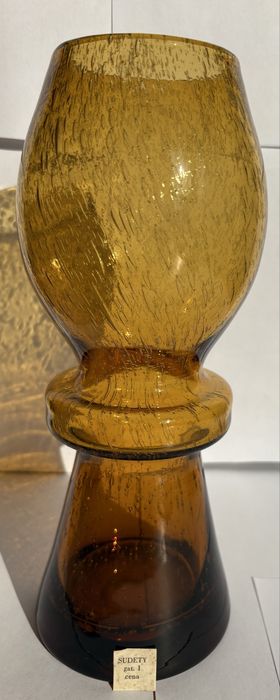 Wazon Kardynał Izolator Sudety PRL 27,5 cm antico z metką