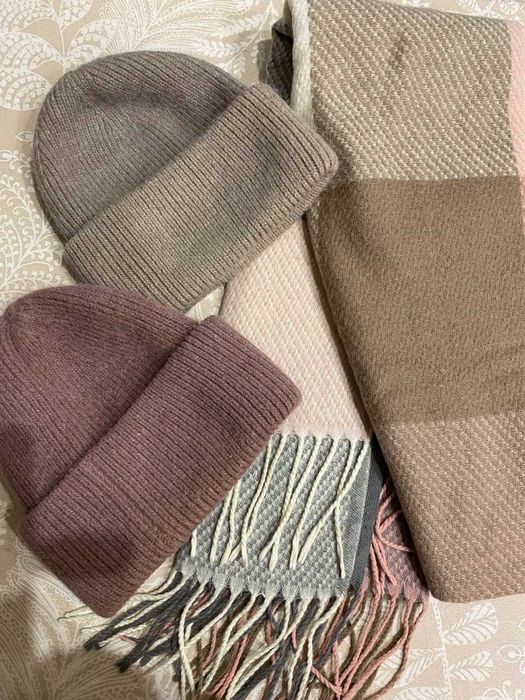 Шапка и шарф, набор