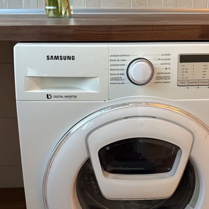 Máquina de Lavar Roupa Samsung Digital Inverter Eco Bubble Branca