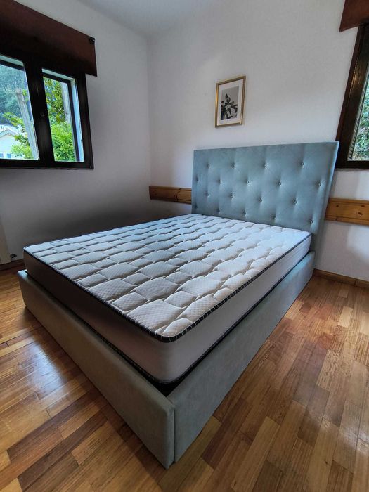 Camas de Casal Estofadas de Luxo 199€ Disp. em Várias Cores! 190x140m! 199 €