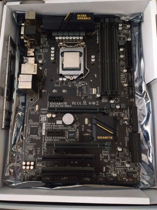 Płyta Główna Gigabyte GA-H170-HD3 + procesor Intel Core I5 6500