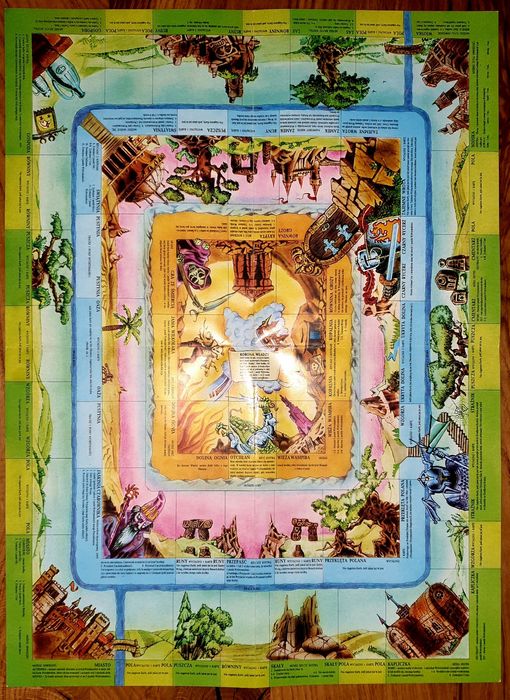 Gra planszowa, oryginał z 1983r. - wyd.II - Magia i Miecz + Miasto