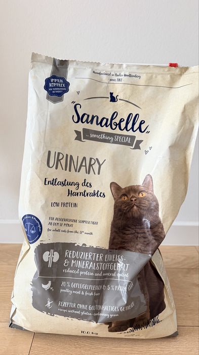 Karma sucha dla kota Sanabelle Urinary 10 kg (data ważności: 11.2026)