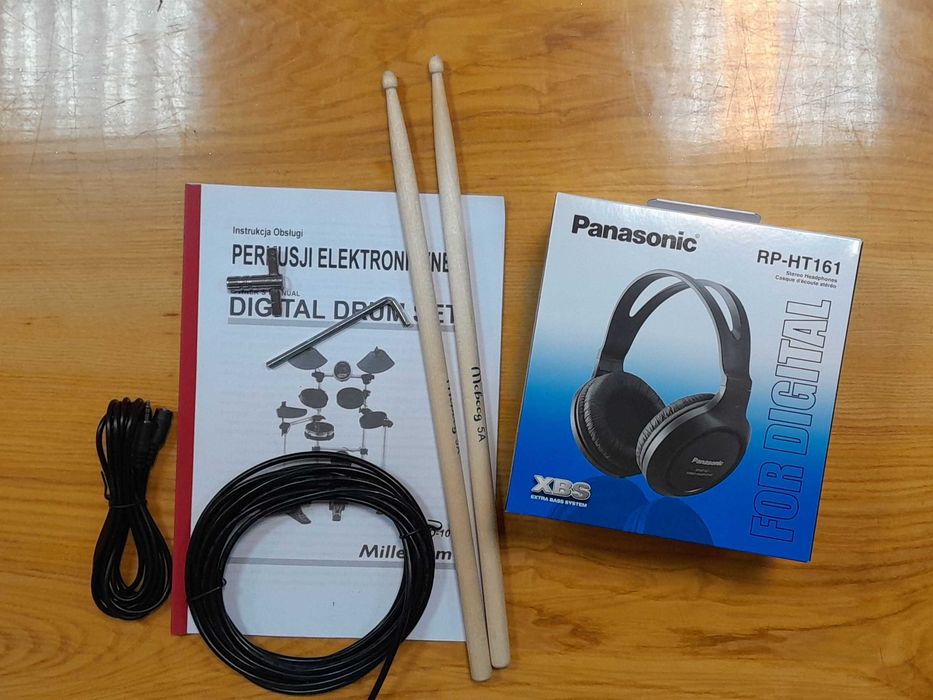 Perkusja elektroniczna Millenium HD-100 (pady siateczkowe) + gratisy