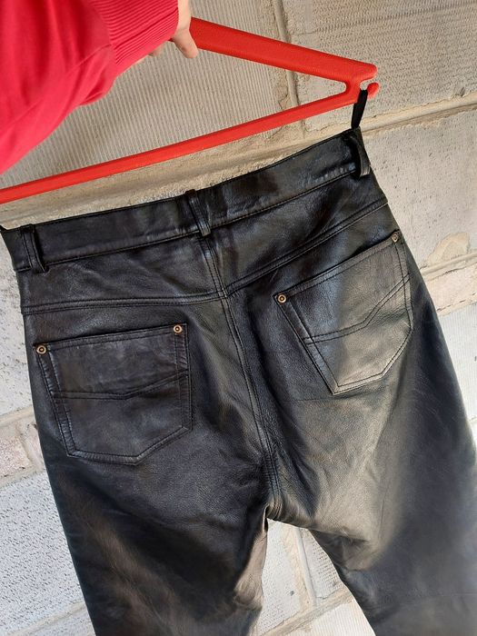 Spodnie skóra naturalna leather rozmiar 30 ale wypada na m