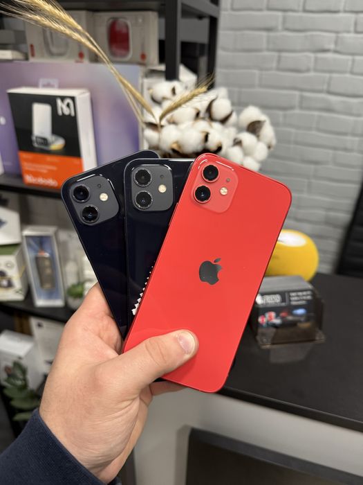 iPhone 12 64/128/256gb red, black 100% батарея, надаєм гарантію
