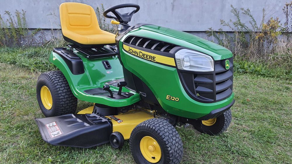 Traktorek Kosiarka John Deere E120 moc 20 KM jak Nowy / Husqvarna