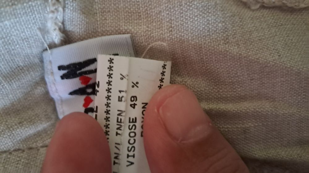 Calças Morgan de linho com viscose de mulher