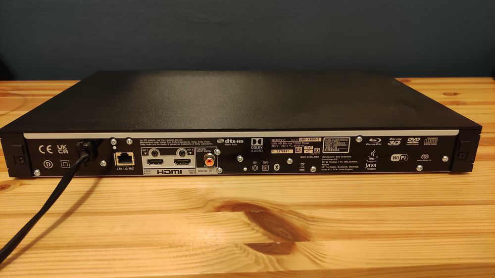 Sony UBP-X800M2 ULTRA HD, 3D, Blu-Ray, Dolby Digital, Dolby Atmos