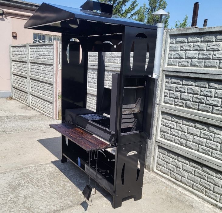 4/5/6мм + Посилення! АКЦІЯ! Мангал Барбекю Гриль с Кришей/ з Дахом