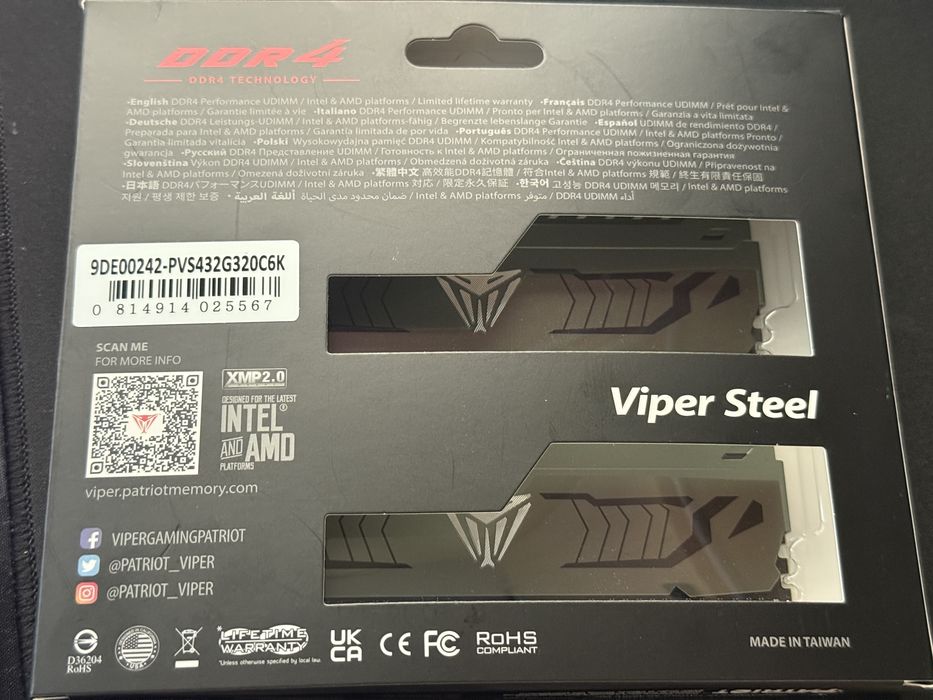 Pamiec ram 2 x 16gb ddr4 Viper Patriot