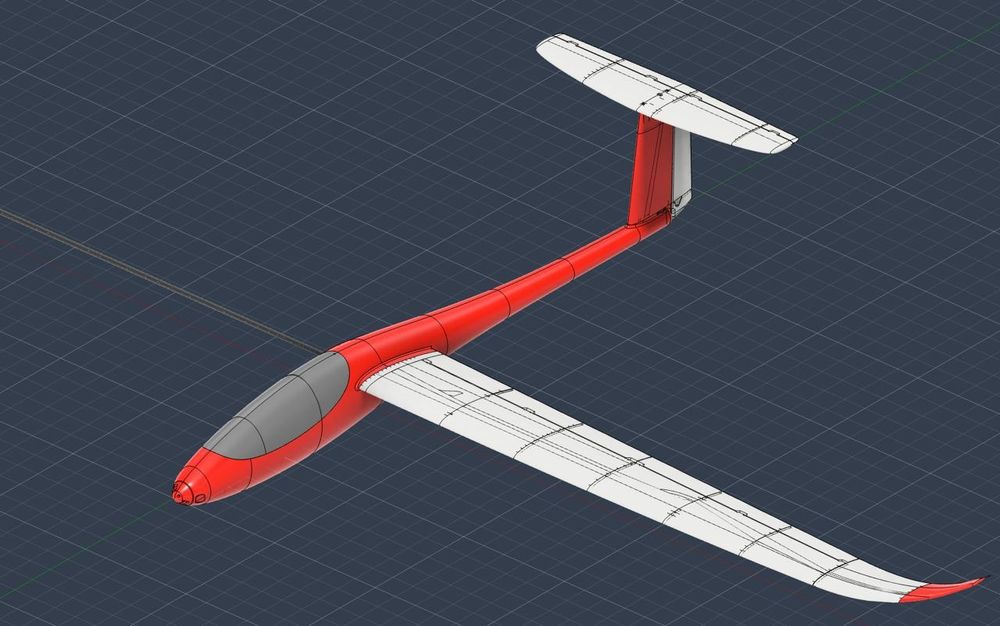 Готові STL файли FPV планера Sterkh (3 метри) — 3MF