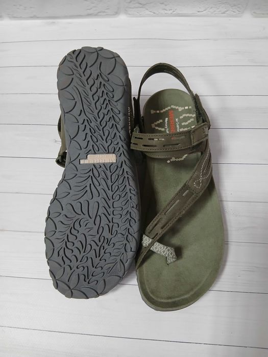 Сандалии Merrell Terran Convertible II из зеленой кожи