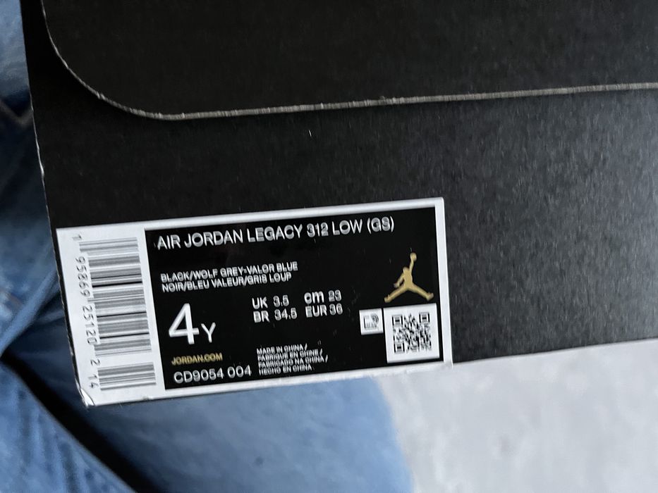 Jordan buty koszykówka czarne air Jordan legacy 312 low wood grey