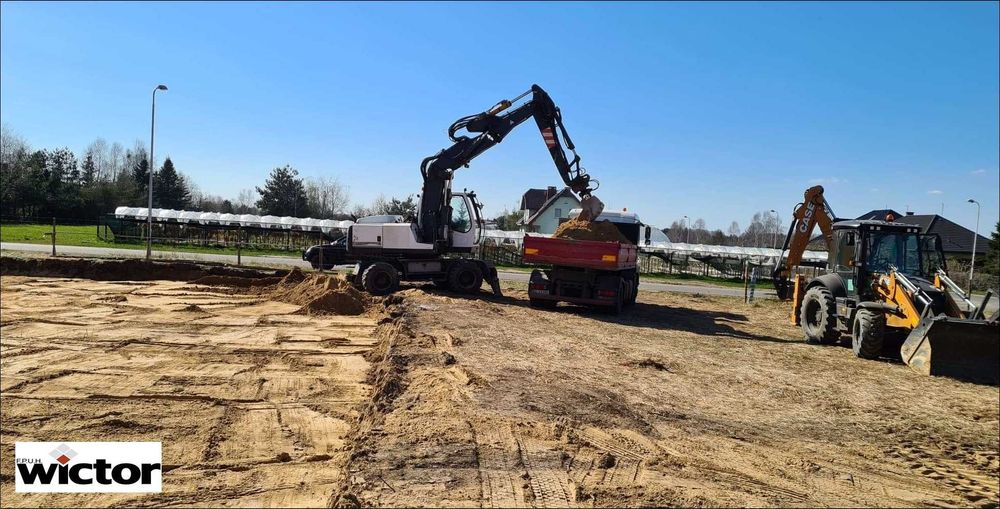 Roboty prace ziemne usługi koparką
