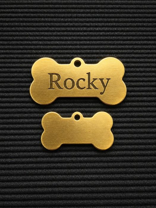 Placas de identificação para animais  cão