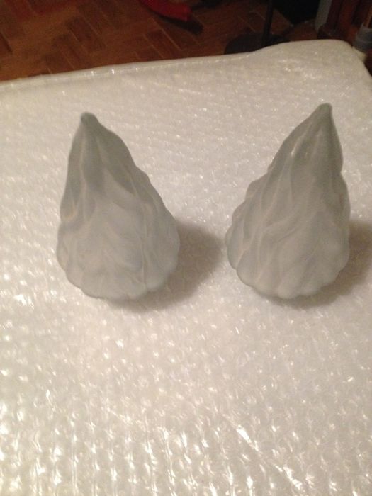 Chama em vidro antigas