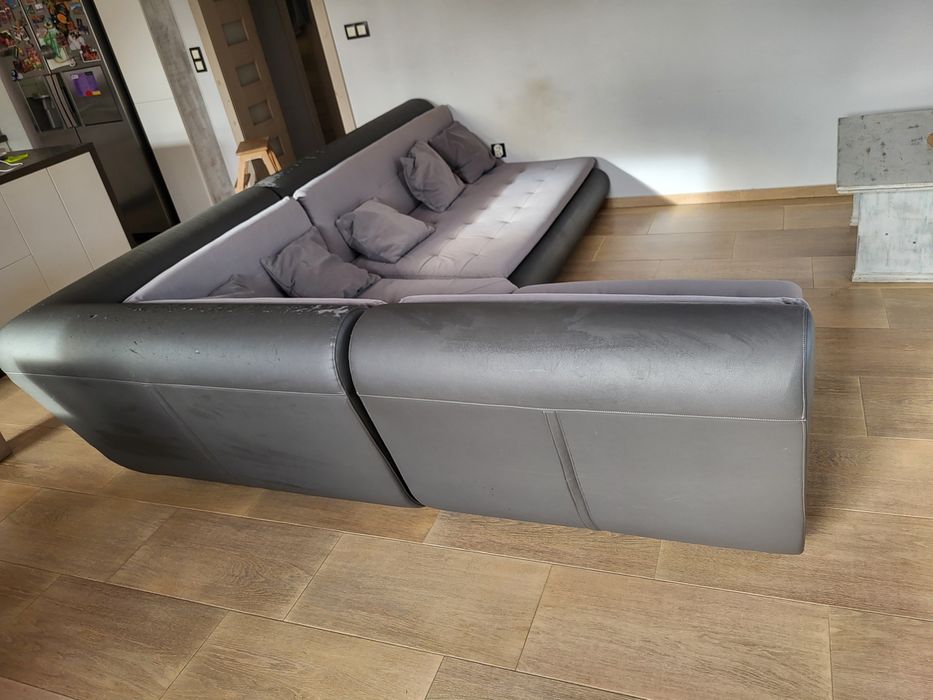 narożnik szary kanapa