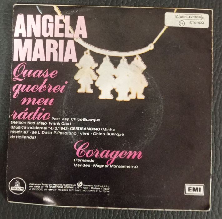 Angela Maria – Quase Quebrei Meu Rádio | Single Vinil 45 RPM