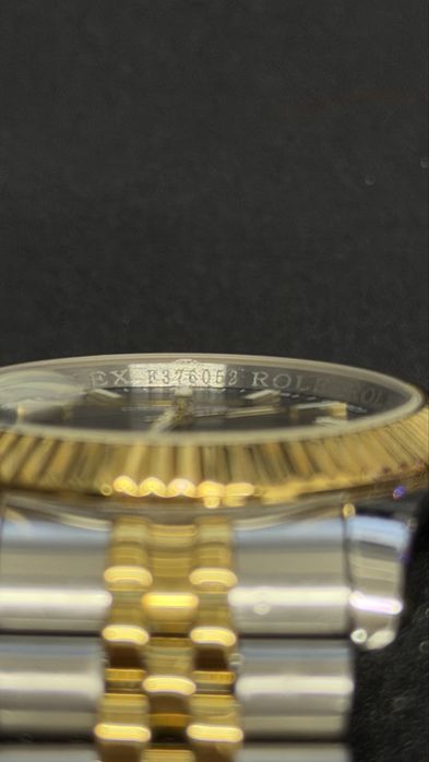 Rolex datejust dourado e preto