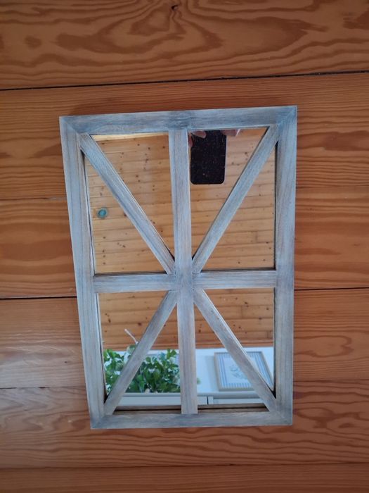 Dois espelhos janela decorativos , como novos !