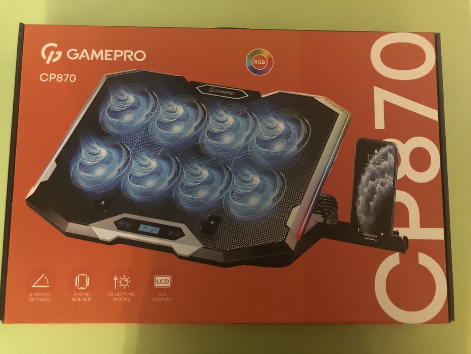 Охолоджуюча підставка GamePro CP870. Ідеальний стан + повний комплект