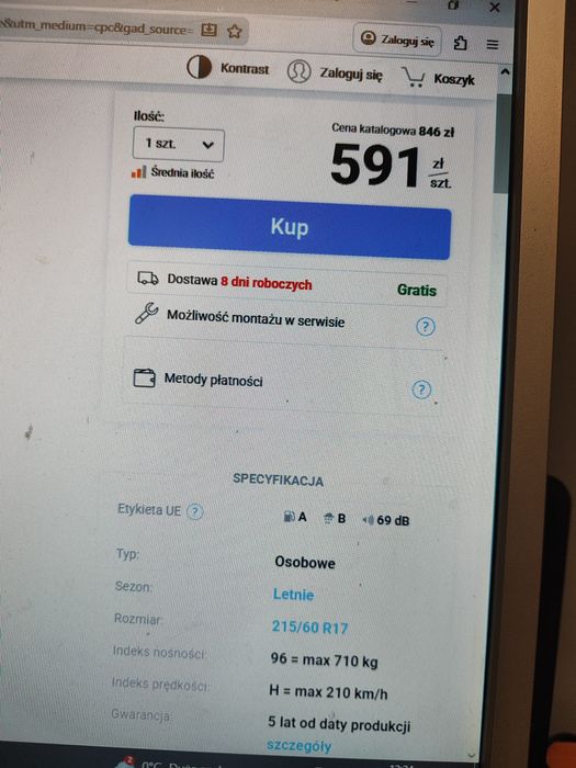 Komplet Opon Bridgestone Turanza 6, lato 215/60/17 96h