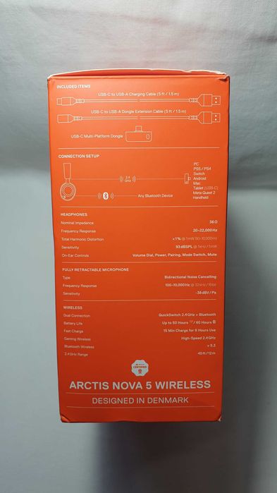 Słuchawki bezprzewodowe SteelSeries Arctis Nova 5 BT stan BDB.