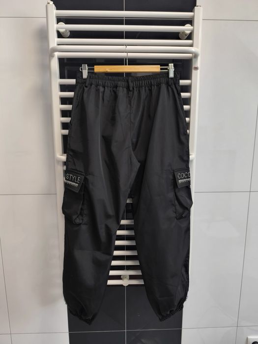 Czarne bojówki ortalionowe Coco Style Exclusive | nowe z metką | M/L