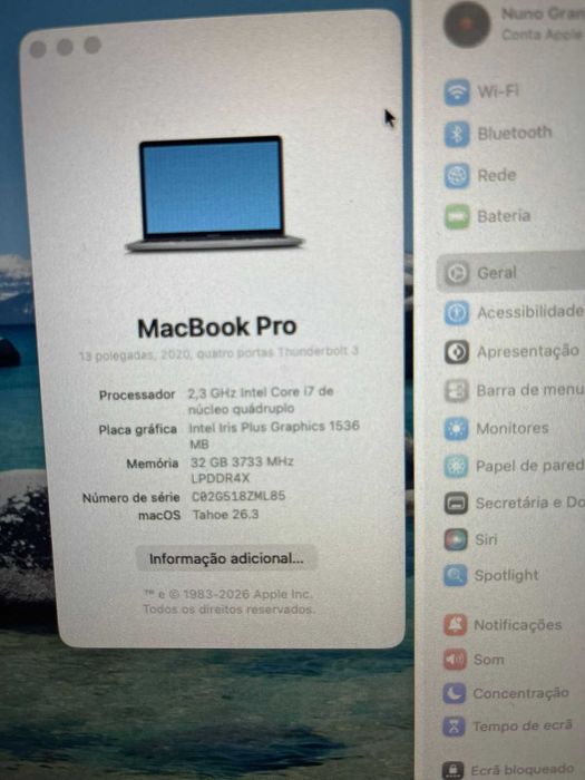 macbook pro 2020 i7 32gb ram