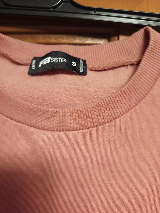 Bluza dresowa  S długa pudrowy róż 158 do  164