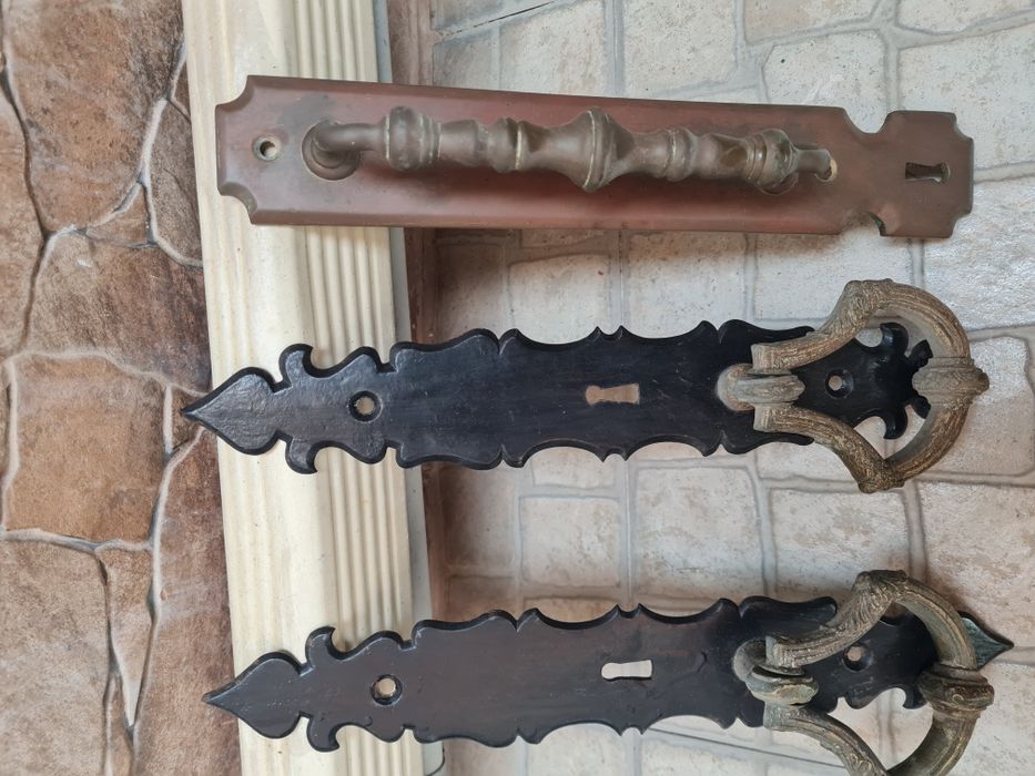 Puxadores em ferro para porta