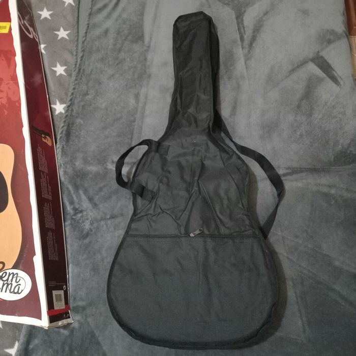 Pack Guitarra Acústica + Saco em Nylon Gemma Standard Nat - Sem Uso