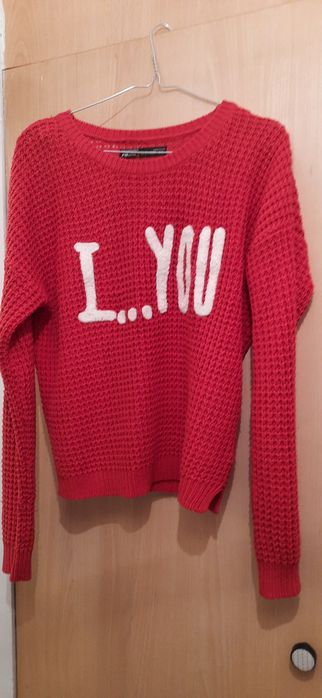 Sweter M czerwony